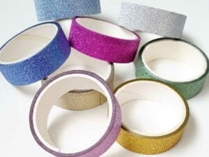 Fita adesiva glitter