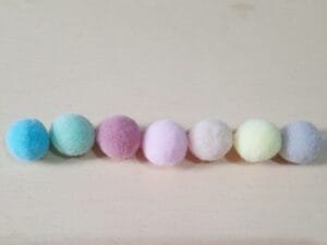 Pompom 20 mm- tons pasteis pct com 10unid