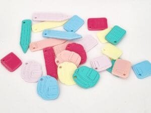 Pingente escolar - cores e modelos misto - pct c/5 und