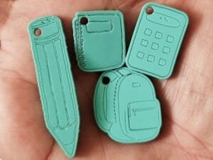 Pingente escolar verde claro -  pct c/05 und