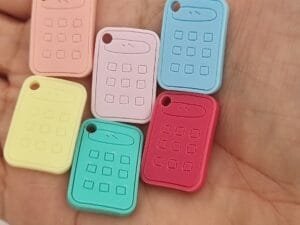 Pingente escolar calculadora - pct c/6 und cores mistas