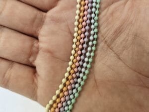 KIT MUNDO PASTEL - 30 correntes de bolinha