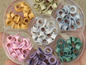 KIT DELICADEZA- 175 ilhós - grátis organizador flor