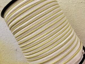 Cabeceado Pct c/1 mt - amarelo com cinza