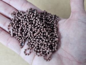 03.03 - Corrente bolinha 2,5 mm  - Marrom Claro - pct c/10und