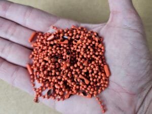 03.03 - Corrente bolinha 2,5 mm - laranja - pct c/10und