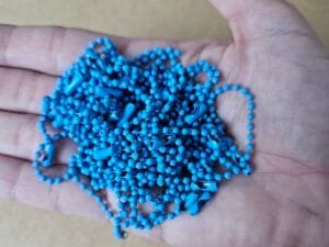 03.03 - Corrente bolinha 2,5 mm - azul claro - pct c/10 und