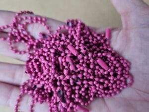 03.03 - Corrente bolinha 2,5  pink - pct c/10 und