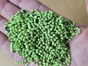 03.03 - Corrente bolinha 2,5 mm - Verde Claro - pct c/10und