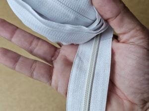 Fecho Ziper (nylon) nº 5 - Branco - pct c/2 mt