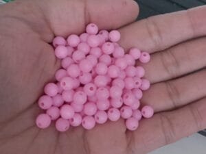 Bola fosca Rosa - 6 mm (pct c/10g)