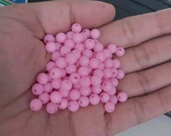 Bola fosca Rosa - 6 mm (pct c/10g)