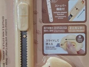 Kit com Estilete estreito e Mini estilete cachorro Bege