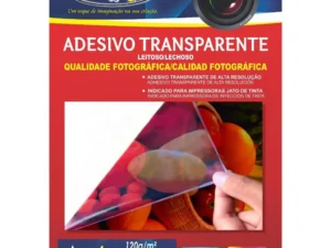 Adesivo Transparente Leitoso Imprimivel - A4 - Pct c/10 fls - OffPaper