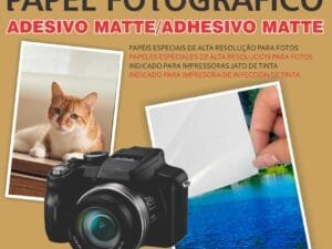 Papel Fotográfico Adesivo Matte (fosco) - A4 - 130g - OffPaper - pct c/50 fls