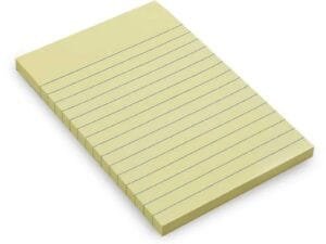 Bloco adesivo Pautado  Amarelo  50 fls  Colacril