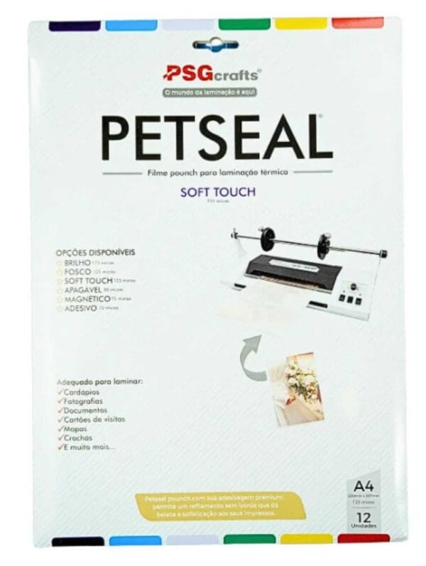 Petseal pouch Toque de Seda (soft touch) 220mm x 307mm - 125mic - pct c/12 und