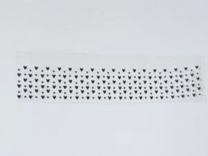 Adesivos Impressão Uv - Barra corações para canecas