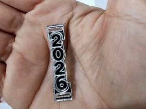 Passador Mod 09 - para elástico chato - 2026 recortado - espelhado prata - pct c/05 und