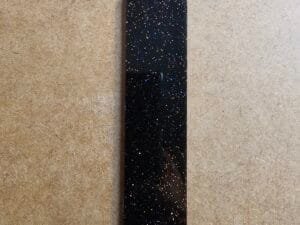 Base para Marca Página de acrilico Preto Glitter 3x14cm - 1 und