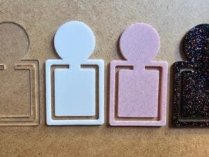 Base para Marca Página com recorte Quadrado com Circulo - 1 und