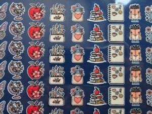 Impressos DTF 2x2 cm - Tema Professores - Para apliques, passantes, pingentes, etc - unitário