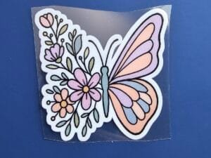 Adesivo DTF UV - Borboleta - para Canecas e Copos