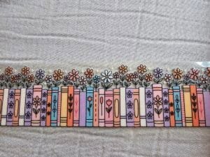 Adesivos DTF Uv - Livros Floridos  - para barra de Caneca