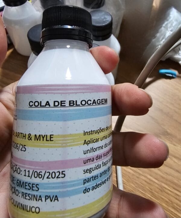 Cola de blocagem - 100 ml - branca