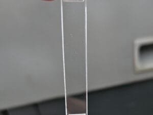 Base Retangular para Passante - 5,5x1 cm - Acrilico Transparente - Pct c/2 und