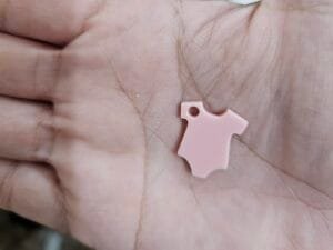 Pingente Body - Rosa Salmão c/5und